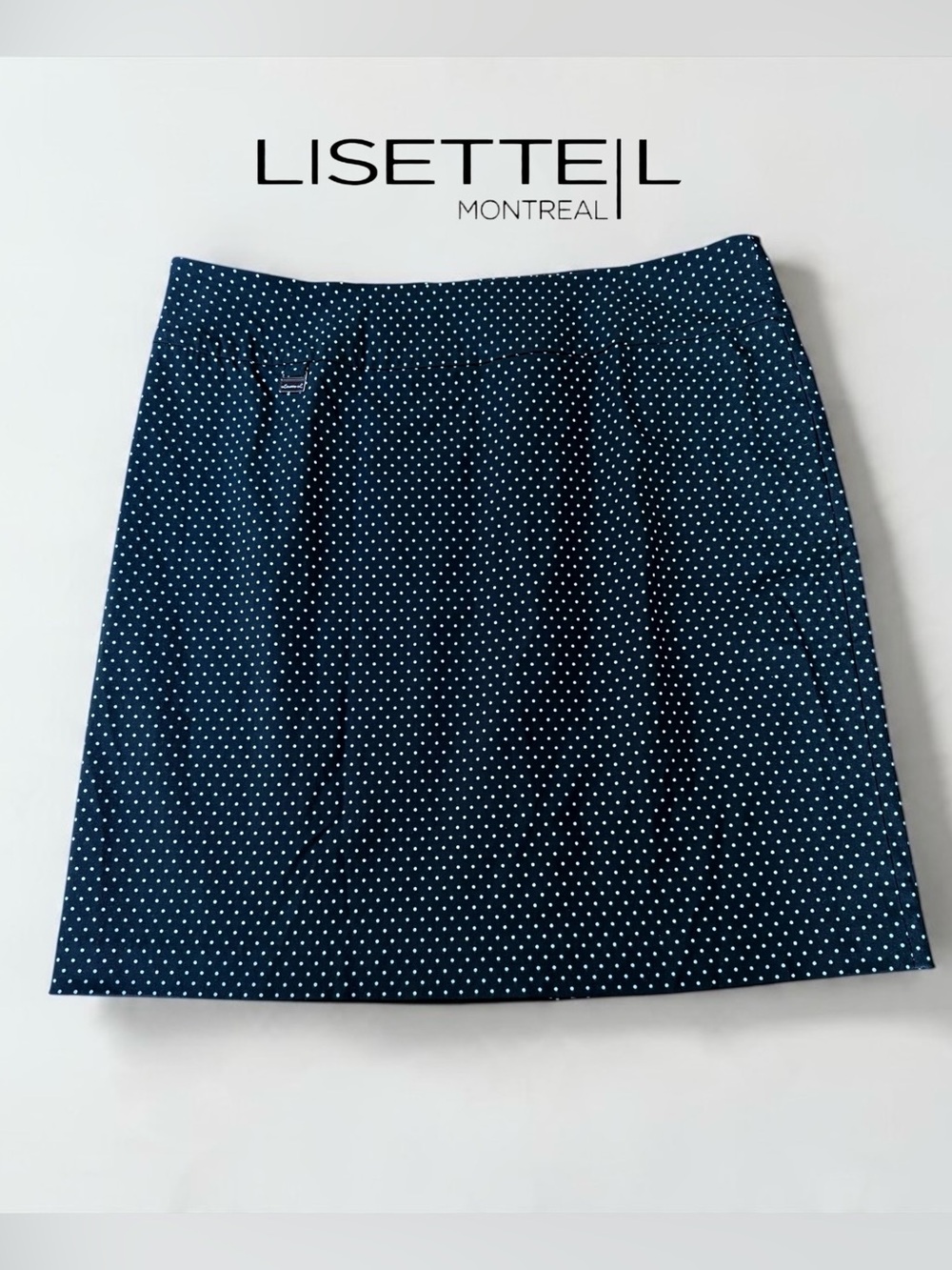 Lisette L Montréal, Black & White Polka Dot Skirt, Size 16, Made in Canada